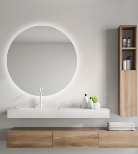 HOUCO DARA BASIC, Rundt LED-spejl, Flere Størrelser
