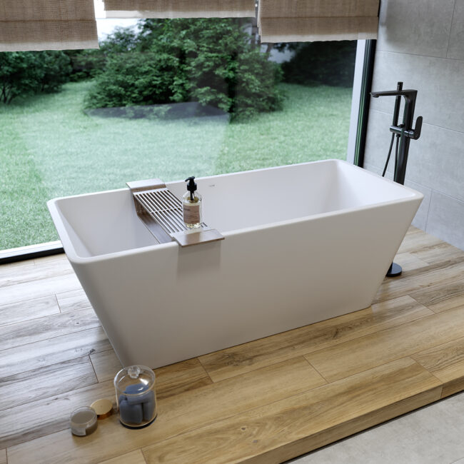 HOUCO CREA Fritstående Badekar, 162x72