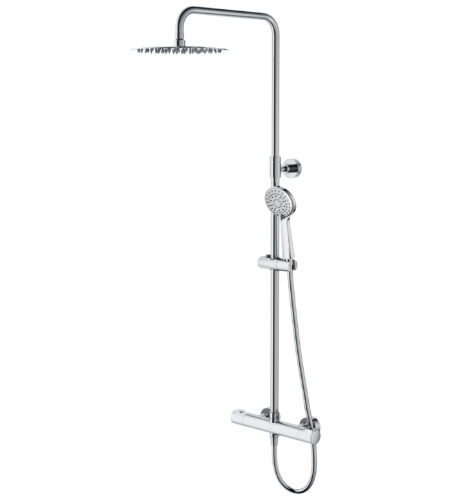 CERSANIT CITY OVAL Brusearmatur, Krom