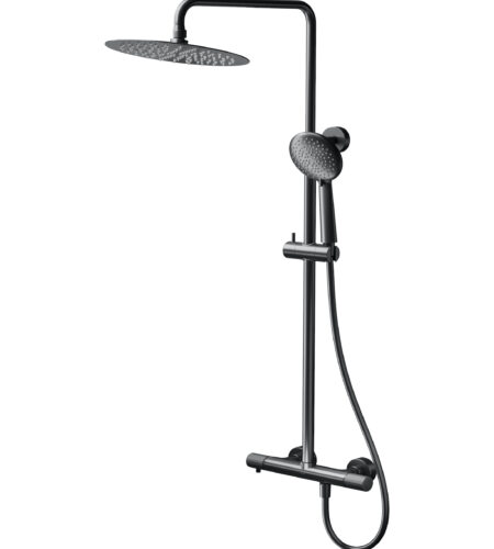 CERSANIT ZEN Brusearmatur, Gun Metal