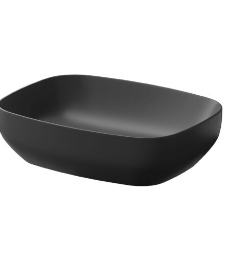 FARVA Bordvask, Rektangulær 50×38, Antracit Mat, Uden overløb