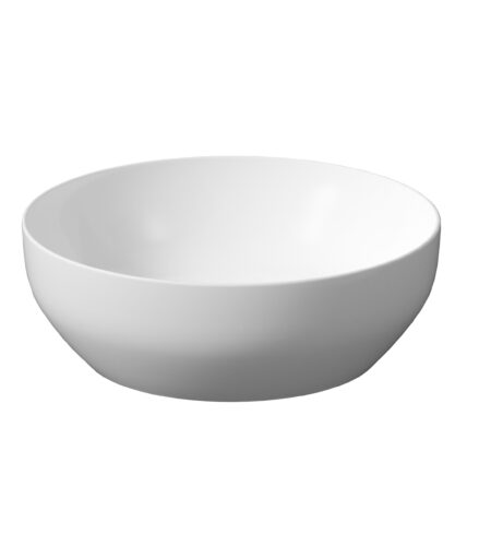 FARVA Bordvask, Rund 40×40, Hvid Mat, Uden overløb