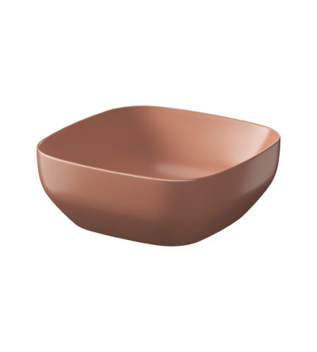 FARVA Bordvask, Square 38×38, Teglrød Mat, Uden overløb