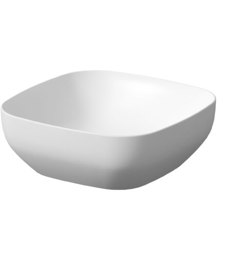 FARVA Bordvask, Square 38×38, Hvid Mat, Uden overløb