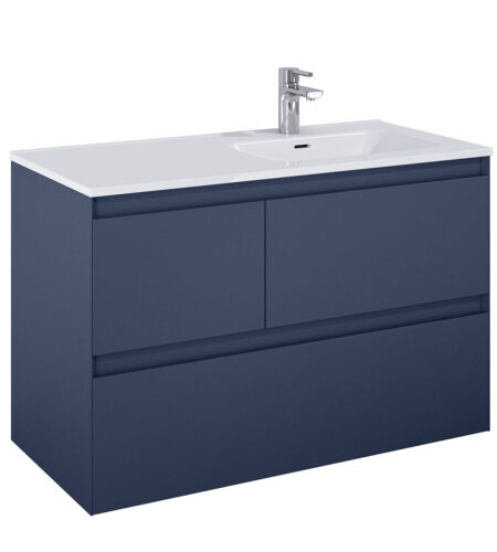 ALMA Badmøbel 100×46, Højre eller Venstre, Marineblå