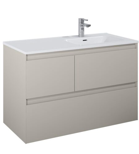 ALMA Badmøbel 100×46, Højre eller Venstre, Røgfarve