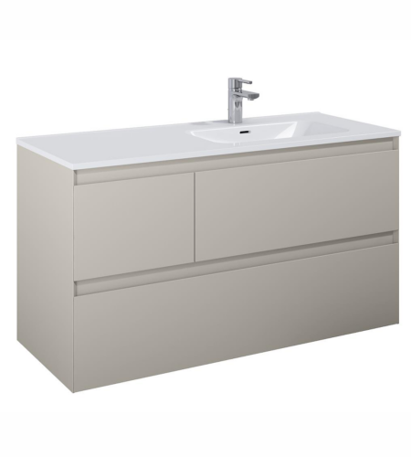 ALMA Badmøbel 120×46, Højre eller Venstre, Røgfarve