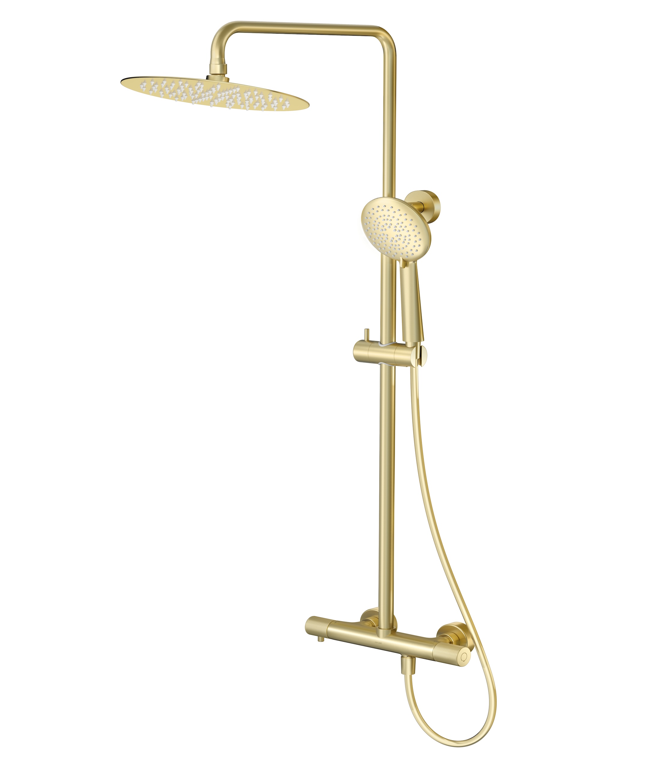 CERSANIT ZEN Brusearmatur, Guld Mat